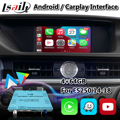 Interfejs wideo Lsailt Lexus dla ES200 ES250 ES350 ES 300H z bezprzewodowym Carplay