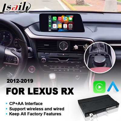 Bezprzewodowy interfejs Carplay dla Lexus RX350L RX450L RX350 RX450h RX200t RX Knob Control 2016-2019