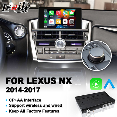 Android Auto Carplay Interface dla Lexus NX300h NX200t NX 300h 200t F Sport Knob Control 2014-2017