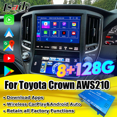 Lsailt Android CarPlay Interface dla Toyota Crown AWS210 GRS210 Athlete Majesta 2013-2017, Pudełko nawigacyjne samochodu