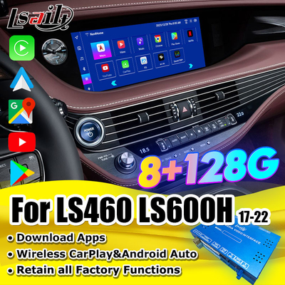 Lsailt 8GB Android Interface dla Lexus LS S500h LS600h LS460 2013-2021 Wliczone YouTube, NetFlix, CarPlay, Android Auto