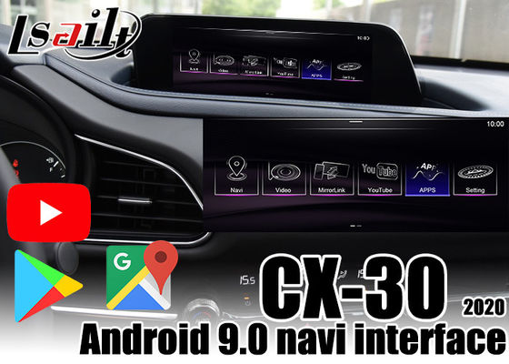 Interfejs samochodowy z androidem dla Mazda CX-30 2020 CarPlay box obsługuje YouTube, google play firmy Lsailt