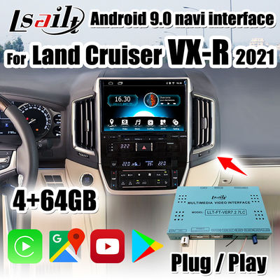 Interfejs multimedialny PX6 CarPlay/Android w zestawie Android Auto, YouTube dla Land Cruisera 2020-2021 VX-R