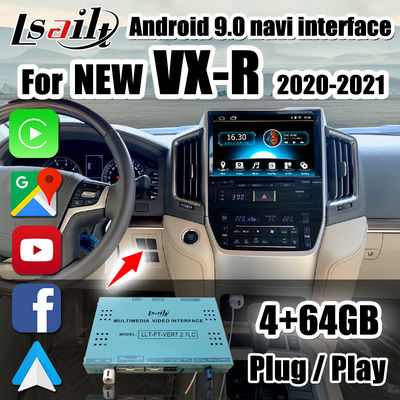 4 + 64 GB interfejs CarPlay/Android Auto w zestawie Waze, YouTube, Netflix dla Land Cruisera 2020-2021 VX-R