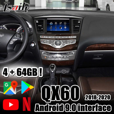 Interfejs wideo Lsailt PX6 4 GB CarPlay i Android z Netflix, YouTube, Android Auto dla 2018-teraz Infiniti QX50 QX80 QX60