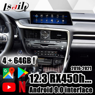Lsailt CarPlay/interfejs wideo Android w zestawie NetFlix, YouTube, Waze, mapa google dla Lexus 2013-2021 RX450h RX350