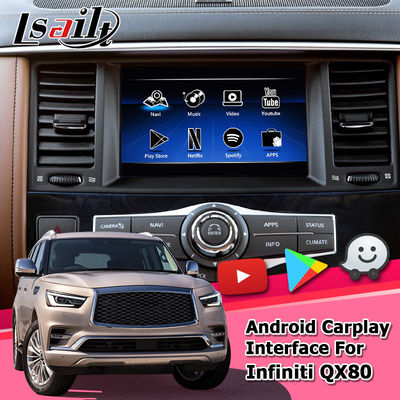 Interfejs multimedialny Carplay Skrzynka nawigacyjna Android Interfejs wideo Infiniti QX80 2018