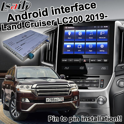 Toyota Land Cruiser LC200 Samochodowy interfejs wideo Aktualizacja Carplay Android Auto Trwały