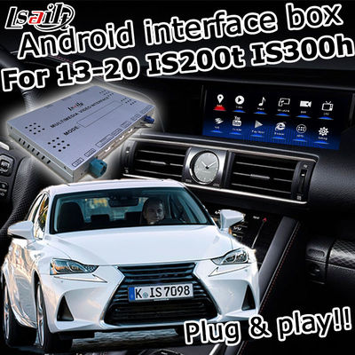 Android auto carplay box Lexus IS200t IS300h pokrętło sterowania myszą waze youtube Google play