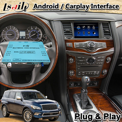 Interfejs nawigacji samochodowej GPS 1.8 GHz Bezprzewodowy Carplay dla Infiniti QX80 QX56 QX60 QX70