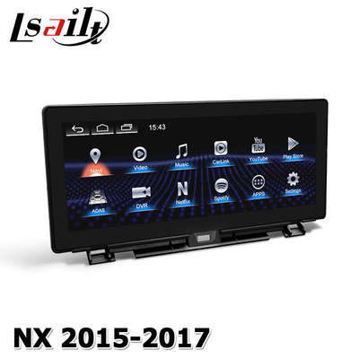 Lexus NX200t Samochodowy ekran dotykowy Hexa Processor 10.25 &quot;Android Auto Wireless Carplay