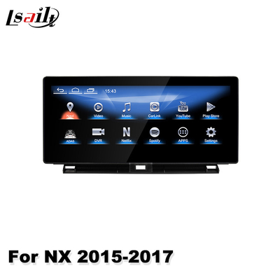Lsailt 10,25 cala samochodowe multimedia Carplay Auto Android ekran dla Lexus NX NX200T NX300 NX300h