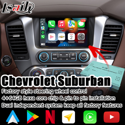 Interfejs skrzynki samochodowej z systemem Android dla Chevrolet Suburban Tahoe z wideo Wi-Fi z tyłu