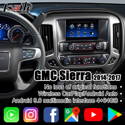Interfejs multimedialny PX6 4 GB CarPlay/Android dla GMC Sierra YuKon z wieloma językami, mapą Google Online, NetFlix