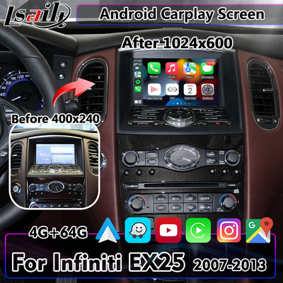 Lsailt Android ekran samochodowy wyświetlacz multimedialny na lata 2007-2013 Infiniti EX25 EX35 EX37 EX30D