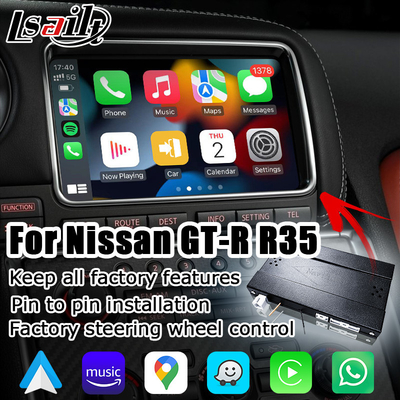 Bezprzewodowy interfejs Android Auto Carplay dla nissana GT-R GTR R35 DBA 12-16 IT08 08IT zawiera specyfikację japońską