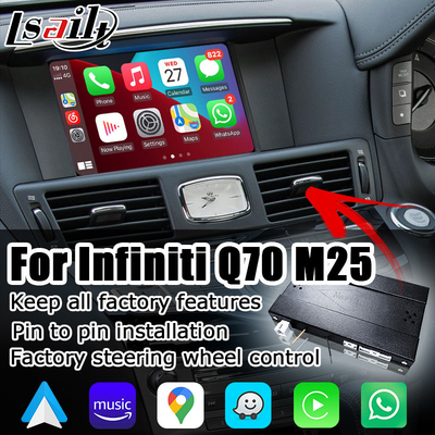 Infiniti Q70 M35 M37 Nissan Fuga bezprzewodowy carplay android auto rozwiązanie IT08 08IT
