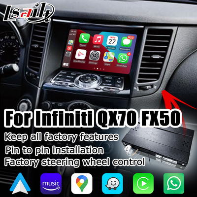 Bezprzewodowy interfejs samochodowy android carplay dla Infiniti FX35 FX37 FX50 QX70