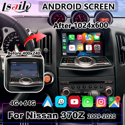 Lsailt 7 Cal Android multimedialny interfejs wideo ekran Carplay dla nissana 370Z