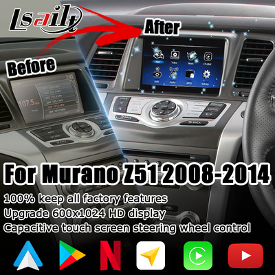 Nissan Murano Z51 Android aktualizacja ekranu HD Android auto carplay Youtube waze Netflix play