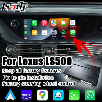 Lexus LS500 LS500h LS350 bezprzewodowy interfejs carplay android auto dublowanie ekranu