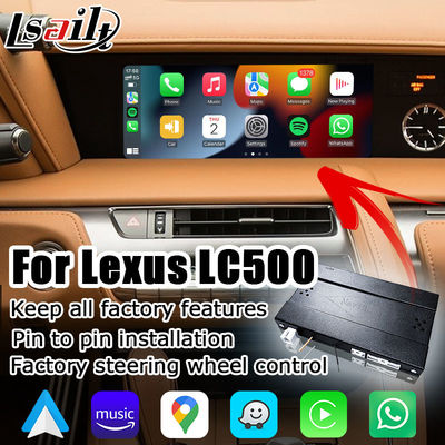 Interfejs multimedialny do Lexus LC LC500 LC500h z bezprzewodowym Android Auto i CarPlay