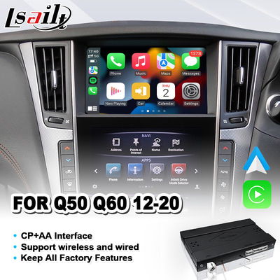 Lsailt bezprzewodowy interfejs Android Auto Carplay dla Infiniti Q50 Q60 Q50s 2015-2020