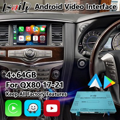 Lsailt Android nawigacja samochodowa GPS multimedialny interfejs wideo dla Infiniti QX80 2017-2021