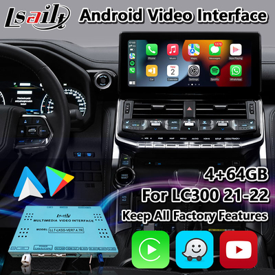 Toyota Land Cruiser LC300 GXR GX-R VXR Sahara 300 Nawigacja GPS Android Interfejs Carplay