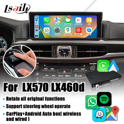 Bezprzewodowy dekoder CarPlay dla interfejsu wideo kamery Revese Lexus LX LX570 LX460d 2017-2022