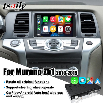 Interfejs CarPlay dla Nissana Murano Z51 2010-2019 Maxima GT-R z systemem Linux firmy Lsailt