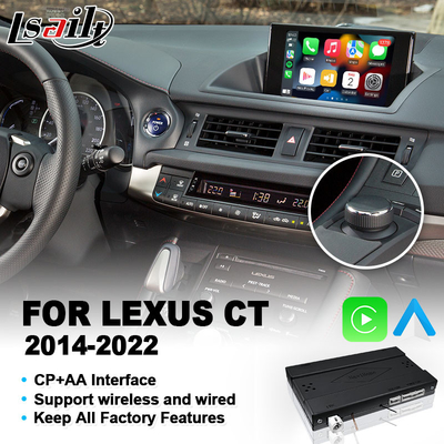 Navihome Carplay Interface Box dla Lexus CT200h CT 200h F Sport Knob Control 2014-2022