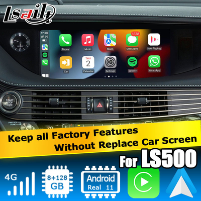Lexus LS500 LS500h uaktualnienie Android 11 interfejs wideo carplay 8+128GB zachowanie wszystkich funkcji fabrycznych