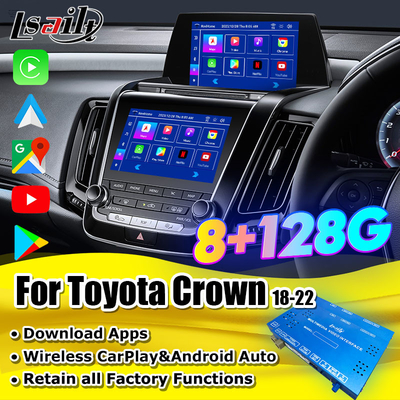 Toyota Android CarPlay Interfejs dla Toyota Crown S220 2018-2022 Wsparcie modelu JDM Dodane radio FM Moudel, YouTube