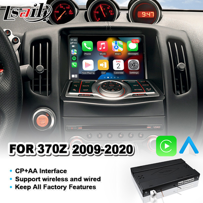 Bezprzewodowy interfejs Carplay Android Auto Mirrorlink dla 2009-2020 Nissan 370Z GT Nismo