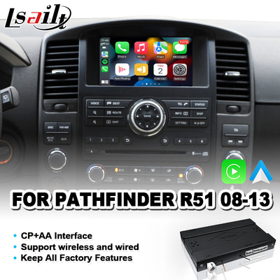 Bezprzewodowa integracja Android Auto Interfejs Carplay dla 2008-2013 Nissan Pathfinder R51 Navara D40