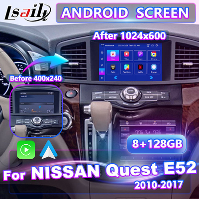 Lsailt 8 Inch Android Multimedia Carplay Interface Screen dla 2011-2017 Nissan Quest E52