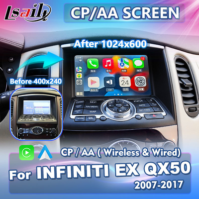 Lsailt Android Auto Carplay Screen dla Infiniti EX25 EX35 EX37 EX30d EX QX50