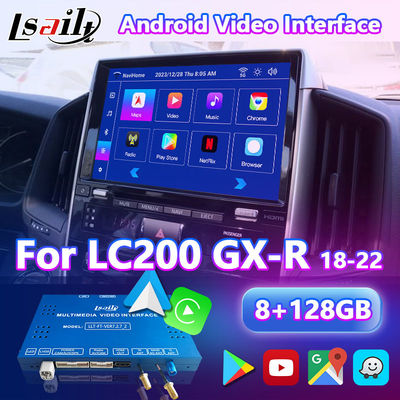4 + 64 GB interfejs wideo Android Carplay dla Toyota Land Cruiser LC200 LC-GT GXR 2018-2021 dotykowy 3