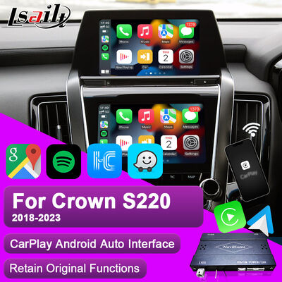 Lsailt Apple CarPlay Android Auto Module for Crown S220 GSW224 2018-2022 Integracja Telefonię komórkowy odzwierciedlenie, kamera odwrotna