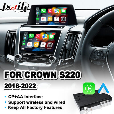 Lsailt Bezprzewodowy interfejs Android Auto Carplay do Toyota Crown S220 2018-2022