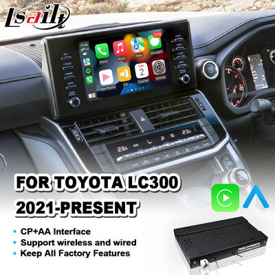 Lsailt Wireless Android Auto Carplay Interface na lata 2021-2024 Toyota Land Cruiser 300 GX GXL AX LC300