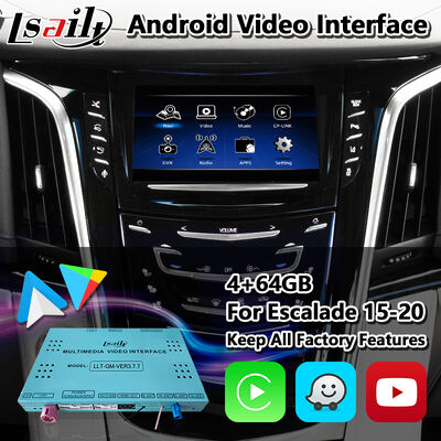 Lsait Android Navigation Multimedia Video Interface dla 2015-2020 Cadillac Escalade System CUE z Carplay
