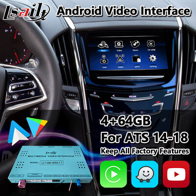 Lsailt Android Nawigacja Interfejs wideo dla 2014-2019 Cadillac ATS CUE System z Carplay
