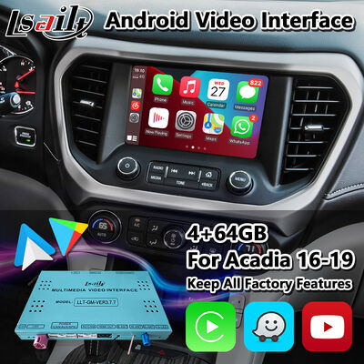 Lsailt Android GPS System Nawigacji Interfejs Carplay dla 2016-2019 GMC Acadia Intellilink System