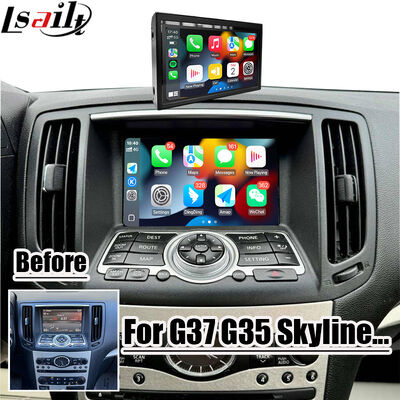 Lsailt 7 Inch Wireless Android Auto CarPlay Screen dla Infiniti G37 G25 G35 Skyline 370GT (V36) Q40 2007-2014 HD Touch Display