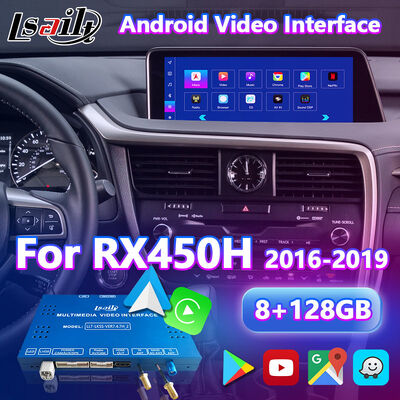Lsailt Android Carplay Lexus Interfejs Wideo dla 2016-2019 RX 350 RX450h RX200t RX350L RX450L RX300 RX350