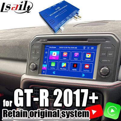 NISSAN Multimedia Interface OEM Android Upgrade dla GT-R 2017+Integrowany bezprzewodowy CarPlay, YouTube, NetFlix,Android Auto