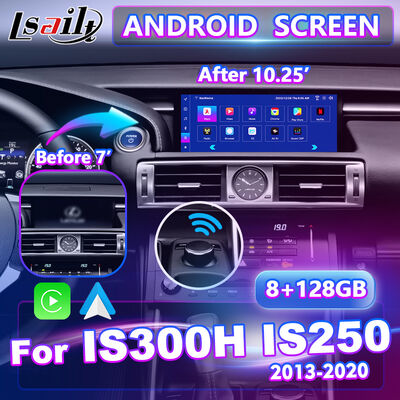 Lsailt 10,25 cali Android Carplay Multimedia Screen dla 2013-2020 Lexus IS Knob IS250 IS200t IS300 IS300h IS350