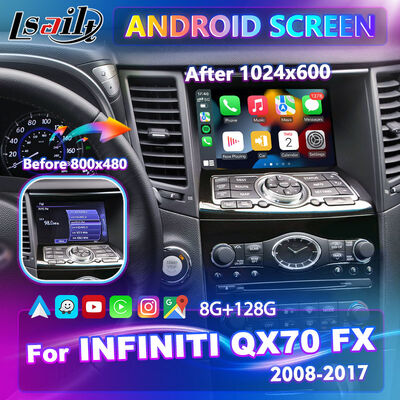 Lsailt Android Carplay Multimedia Screen dla Infiniti FX35 FX37 FX50 FX30D FX QX70